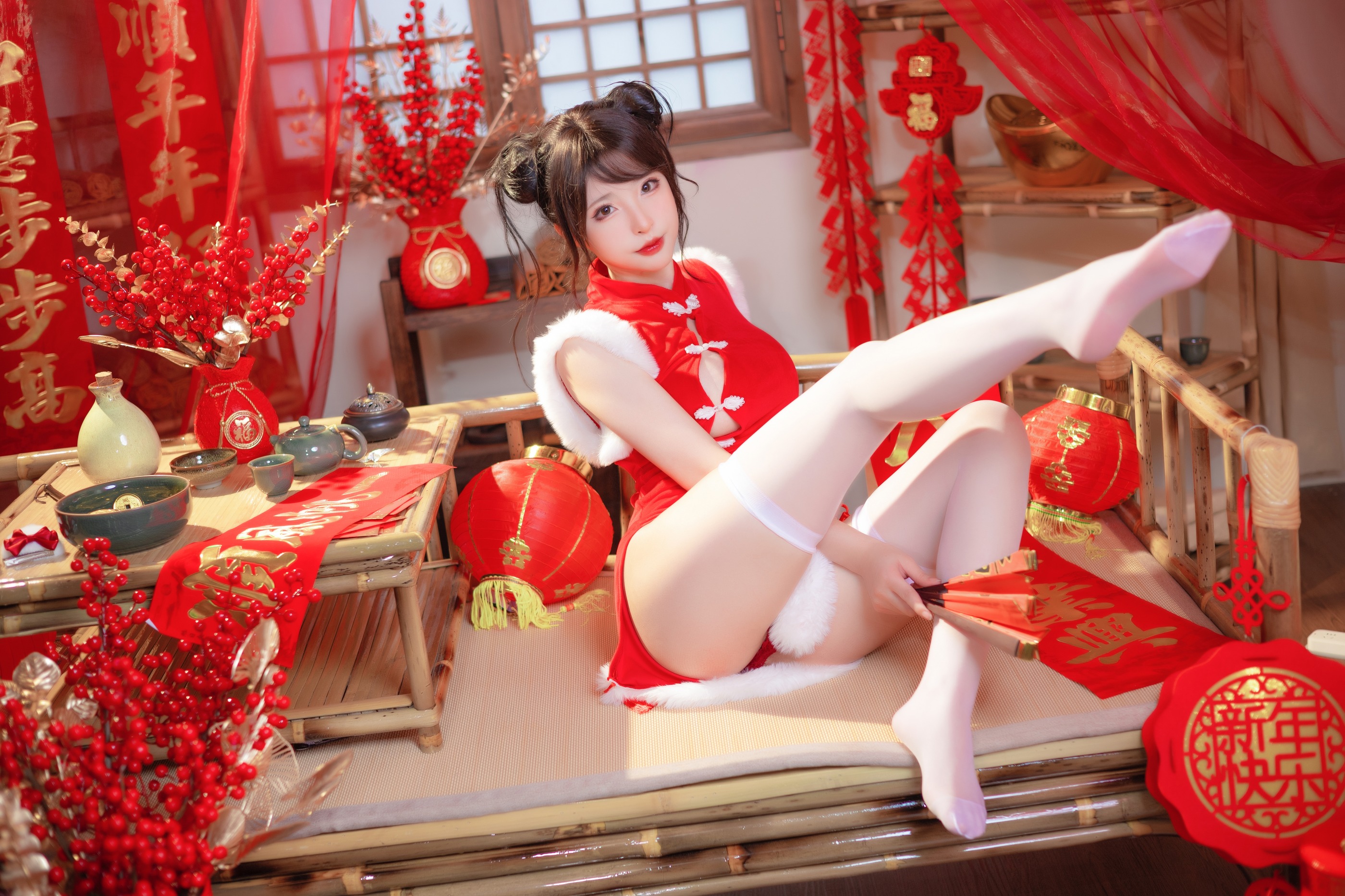 图片[1]-清水由乃 – NO.049 新年旗袍[78P]-XikXak
